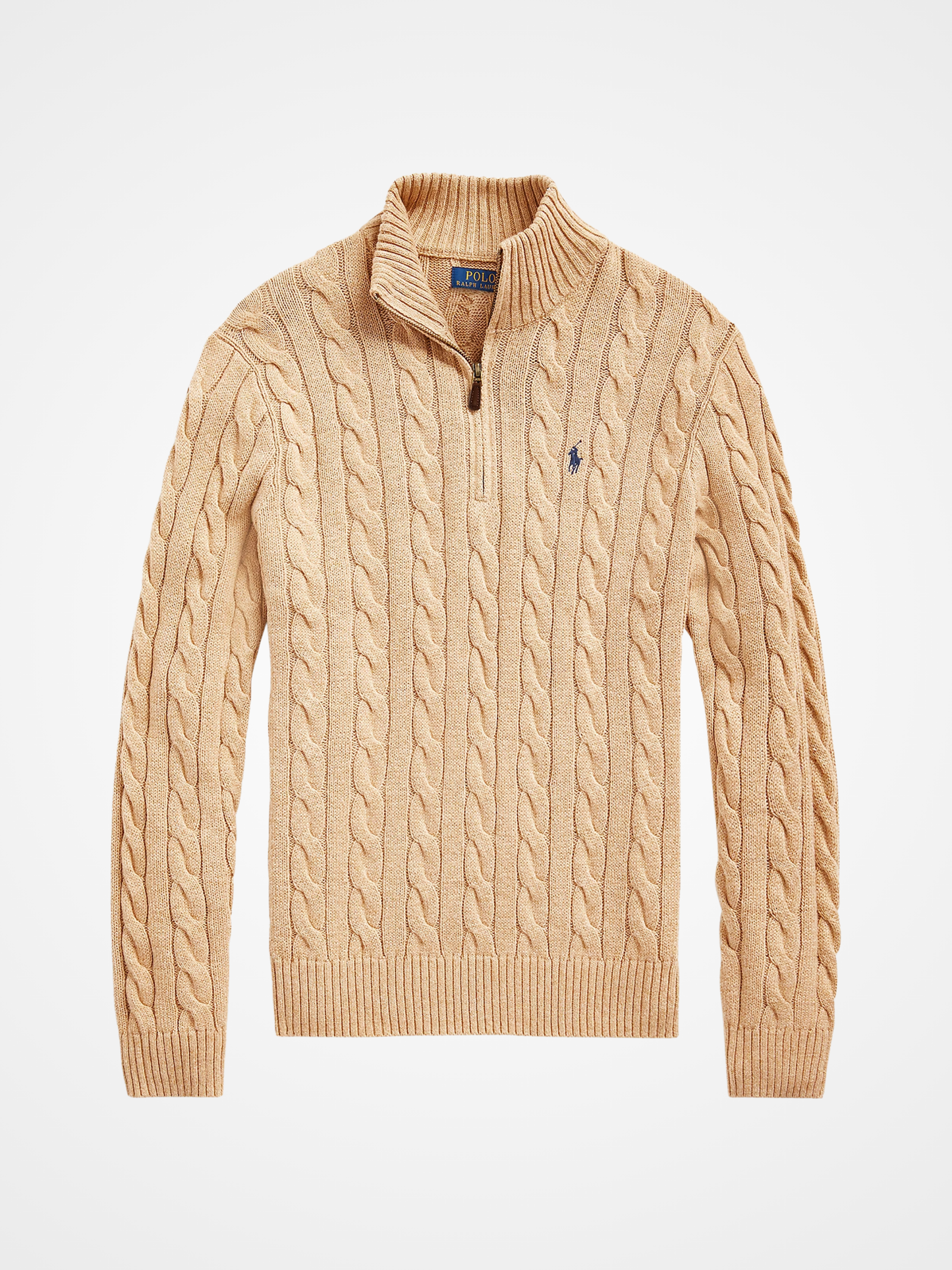 Classic Cable-Knit Cotton Quarter-Zip