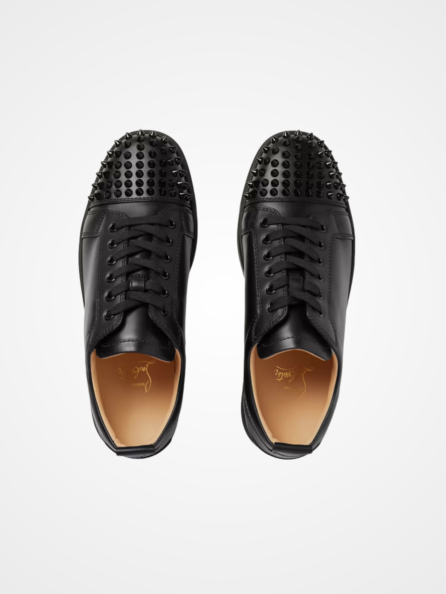 Spikes Leather Sneakers