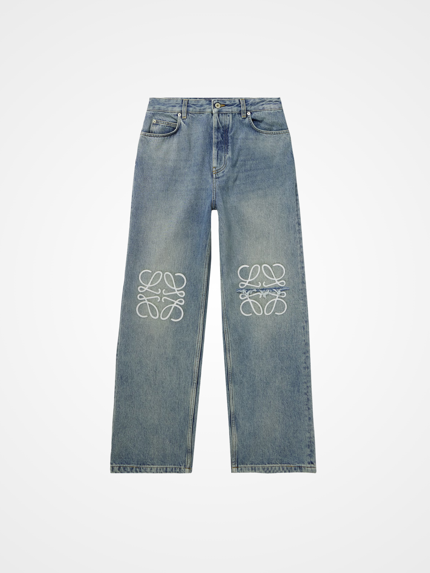 Anagram Wide-Leg Jeans