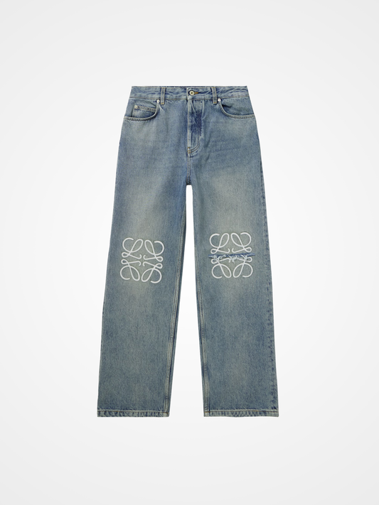 Anagram Wide-Leg Jeans