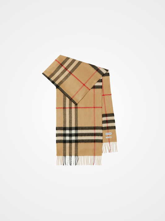 Check Cashmere Scarf