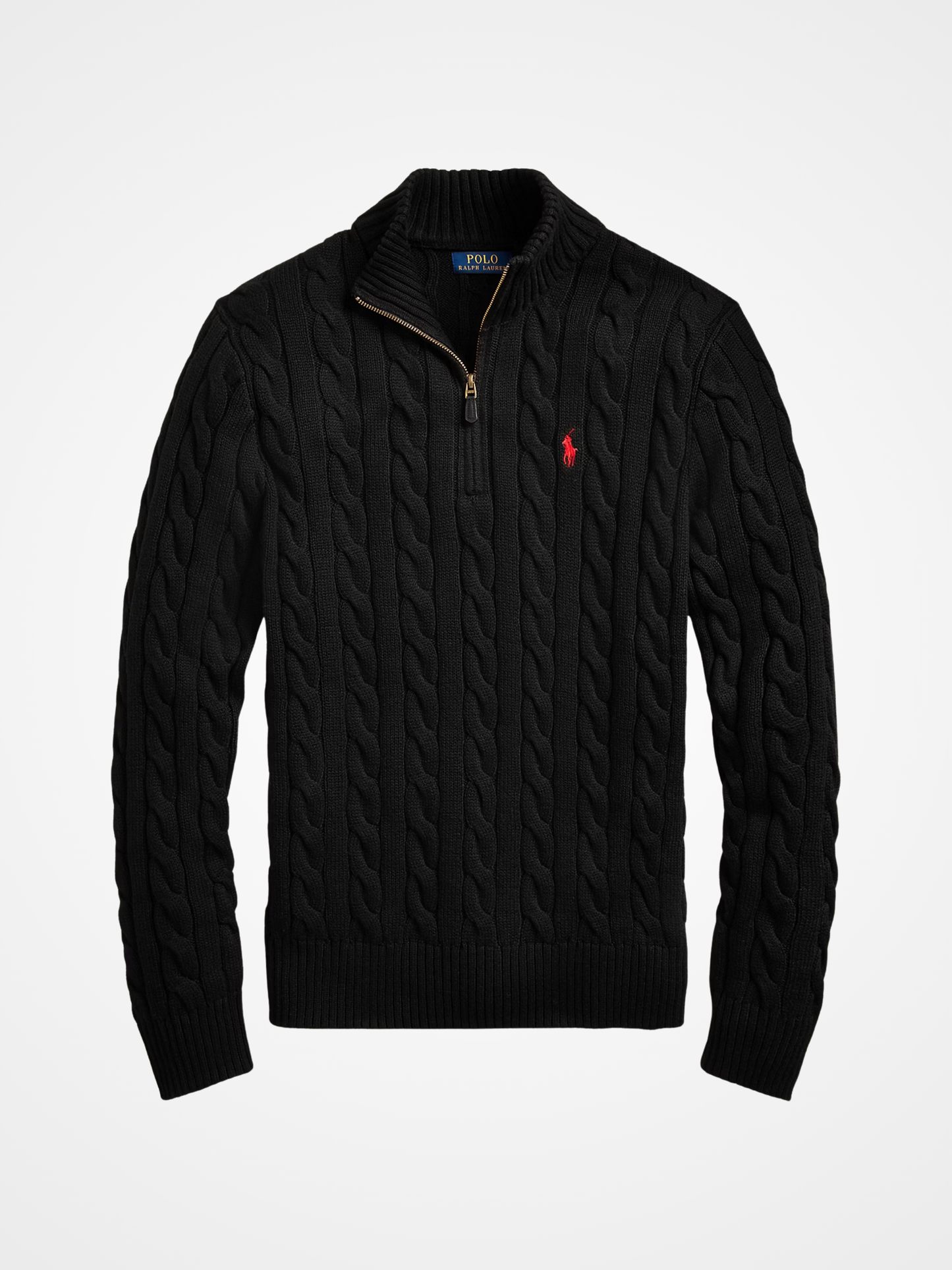 Classic Cable-Knit Cotton Quarter-Zip