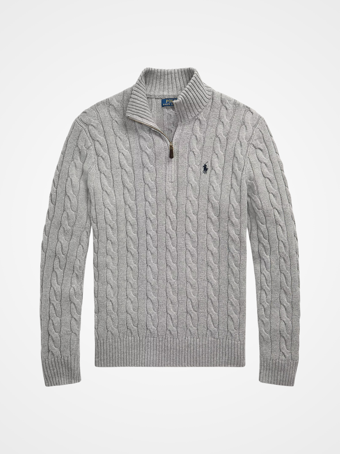 Classic Cable-Knit Cotton Quarter-Zip