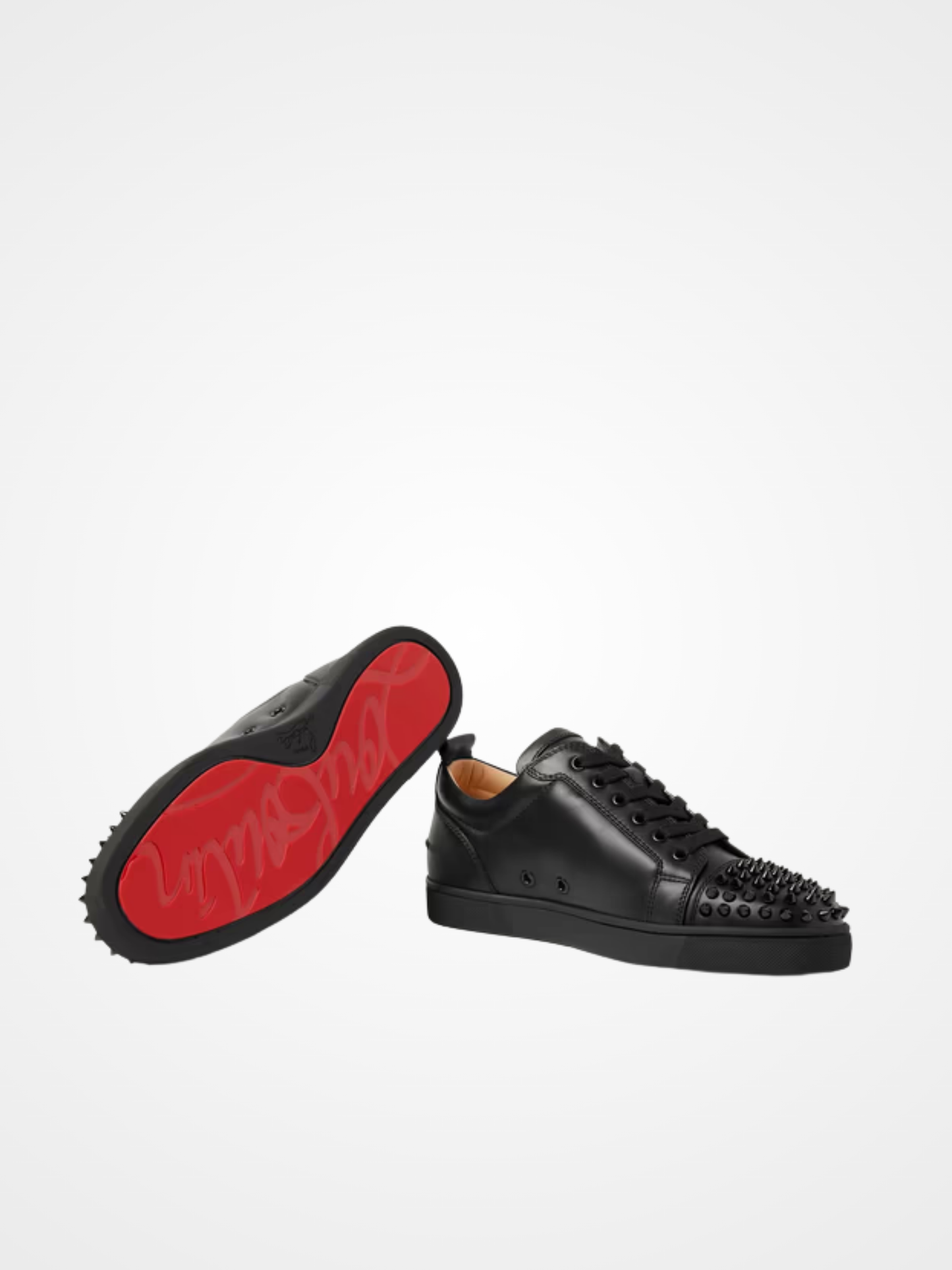 Spikes Leather Sneakers